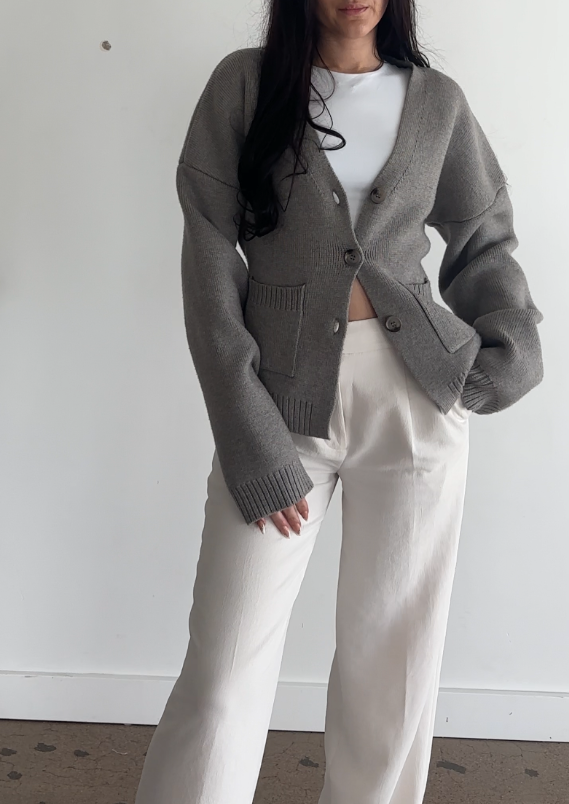 Knitted Cardigan Sweater