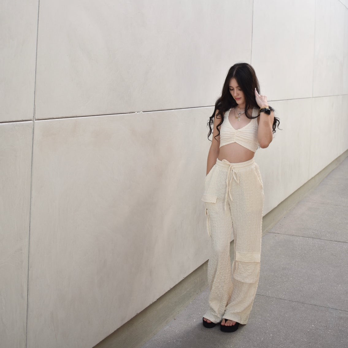 Knit Cargo Pants